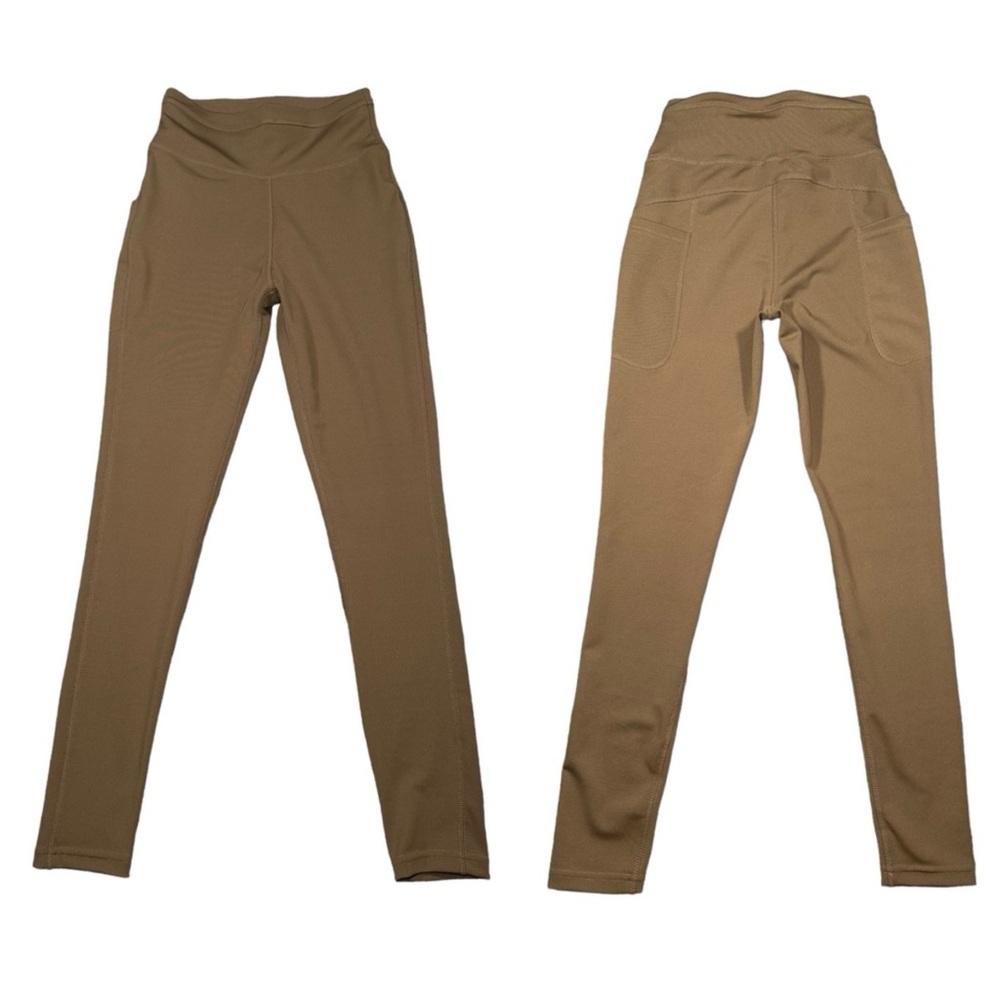 POPfit Kaylee‎ Mocha Brown 25” Leggings Size XS
